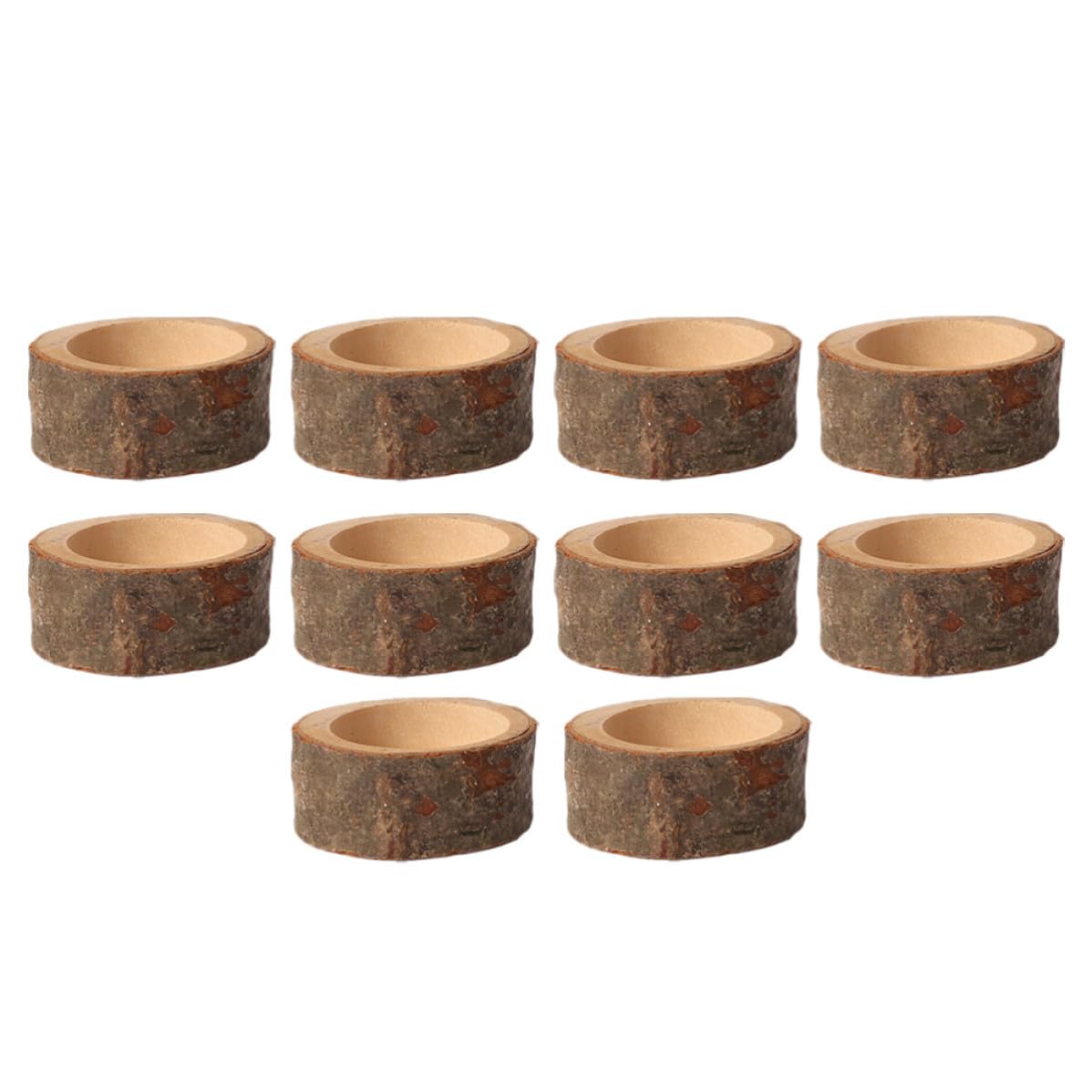 TOYANDONA 50 Piezas Candelabro Doméstico de Madera Color Café, Adorno