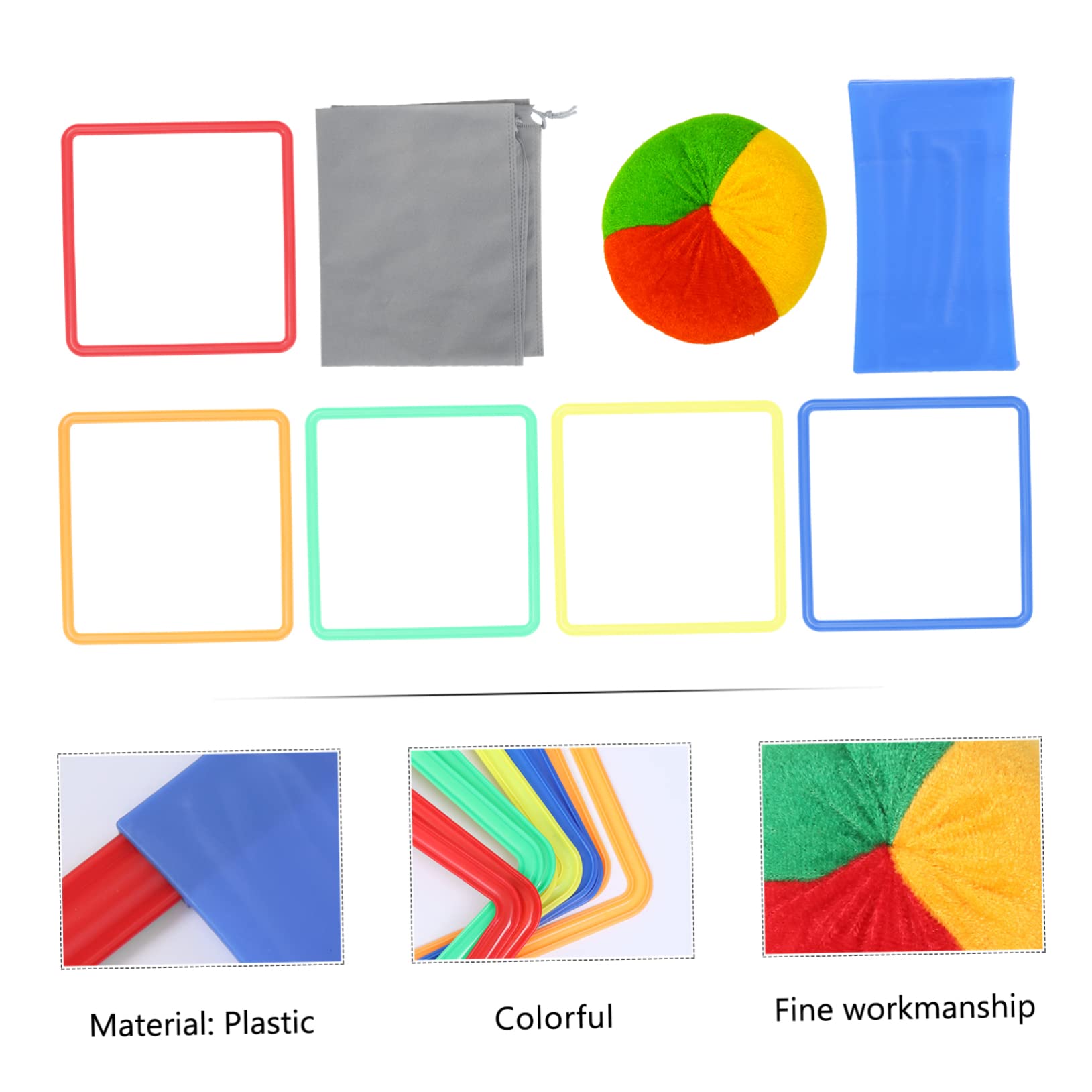 Hemoton 1 Set Outdoor Ring Game Rings Connectors for Fun Jumping Activities Teaching Aid for Entertainment