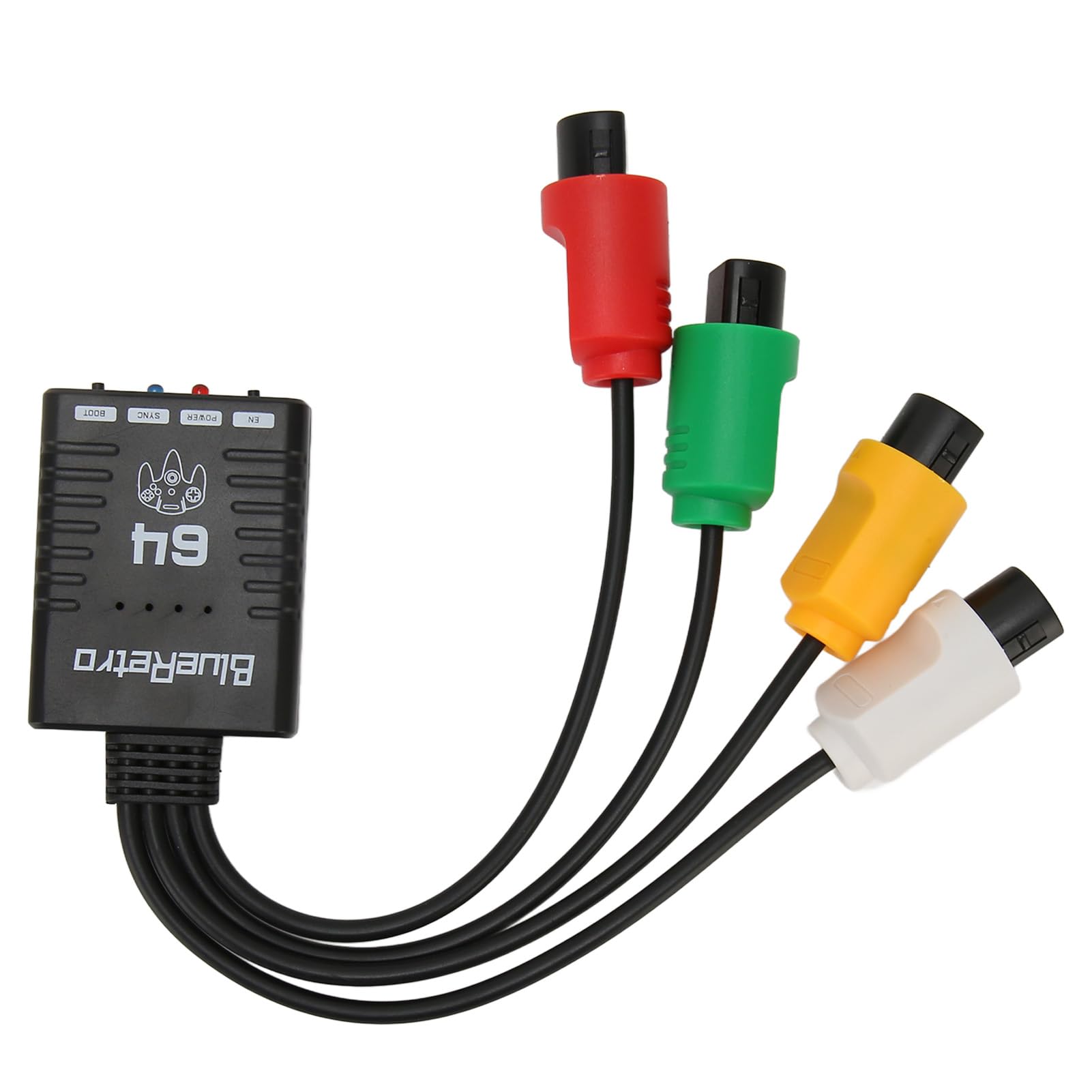 Gamecontroller Adapter für N64 Konsole, Kabelloser Bluetooth Griffkonverter, Unterstützt 4 Spieler, Controller Adapter für für für für Plug and Play