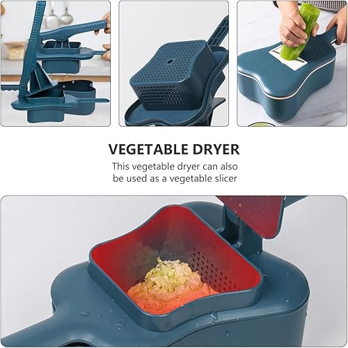 Miniatura 5 de Hemoton Deshidratador de frutas y verduras, máquina deshidratadora de frutas, exprimidor de cítricos, lavadora manual de lechuga, secadora de frutas
