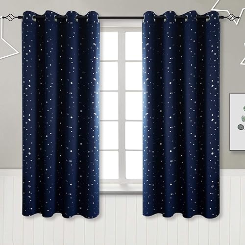 Blue Eyelet Curtain Amazon Co Uk