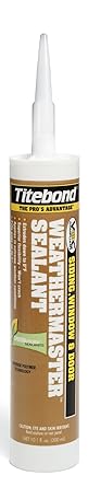 Titebond 44031 WeatherMaster Sealant Cartridge, 10.1 oz, Black