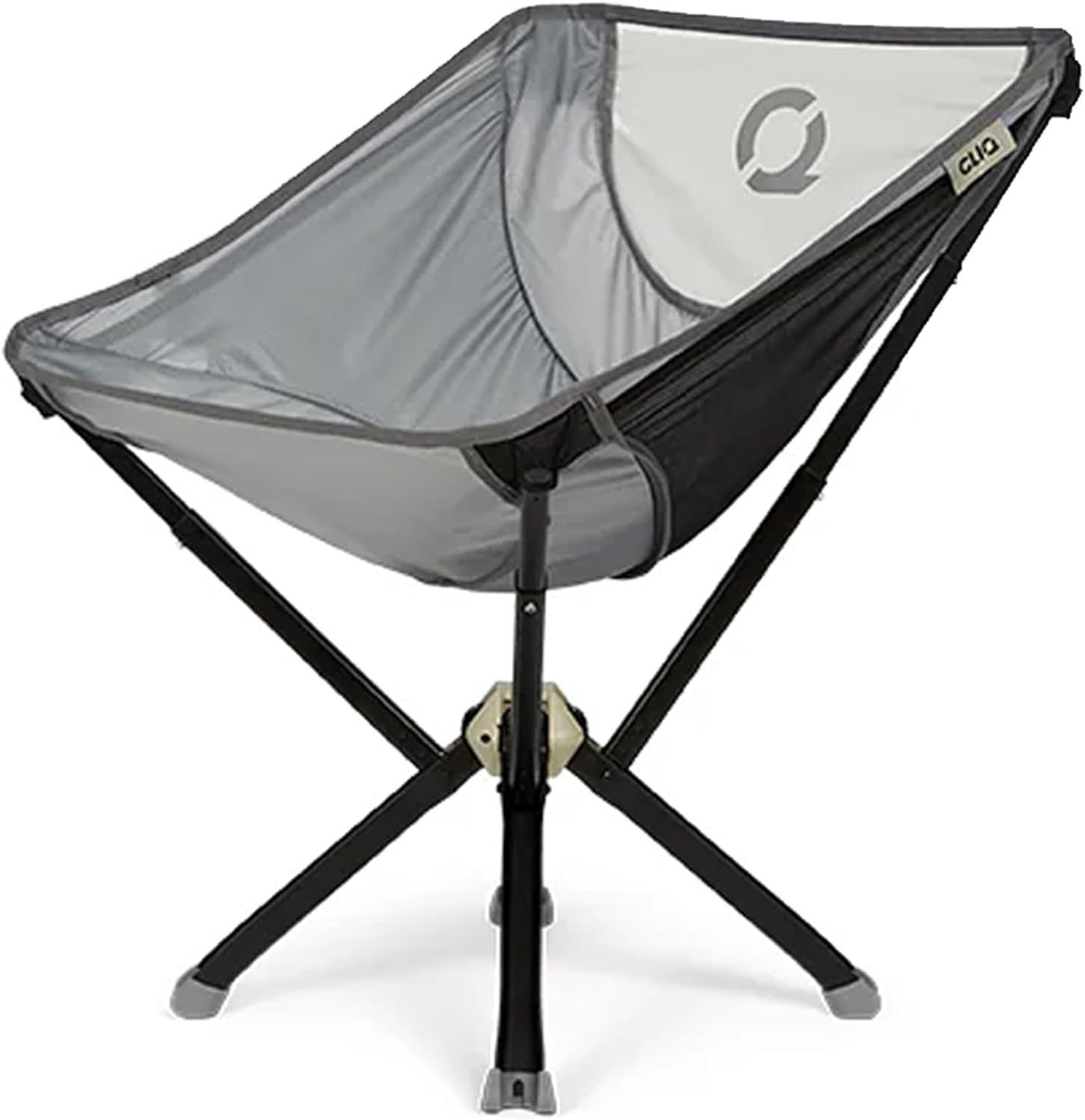 CLIQ ClassiQ 2.0 Camping Chair – Compact & Portable Folding Chair for Outdoors – Reinforced 400 lb Capacity – Quick-Setup Travel Chair for Camping, Beach, Tailgating & Hiking - Grey