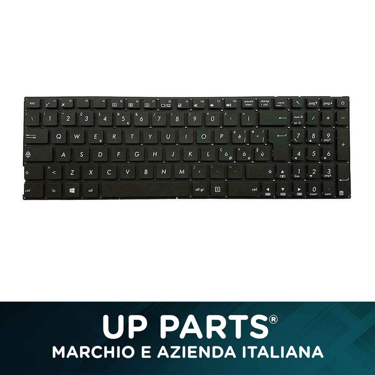 Tastiera Italiana per Notebook Asus Vivobook X540, X540L, X540LA, X540LJ, X540M, X540N, Spare Parts 002-11N66LH, MP-13K96I0-920A, AEXKAI00020