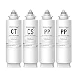 Waterdrop Undersink Replacement Water Filter Compo Pack, 2PP+CT+CS
