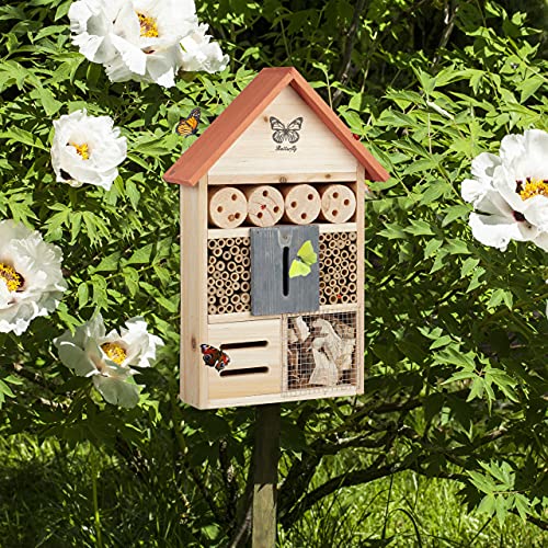 Insektenhotel Relaxdays Butterfly für Bienen und andere Insekten