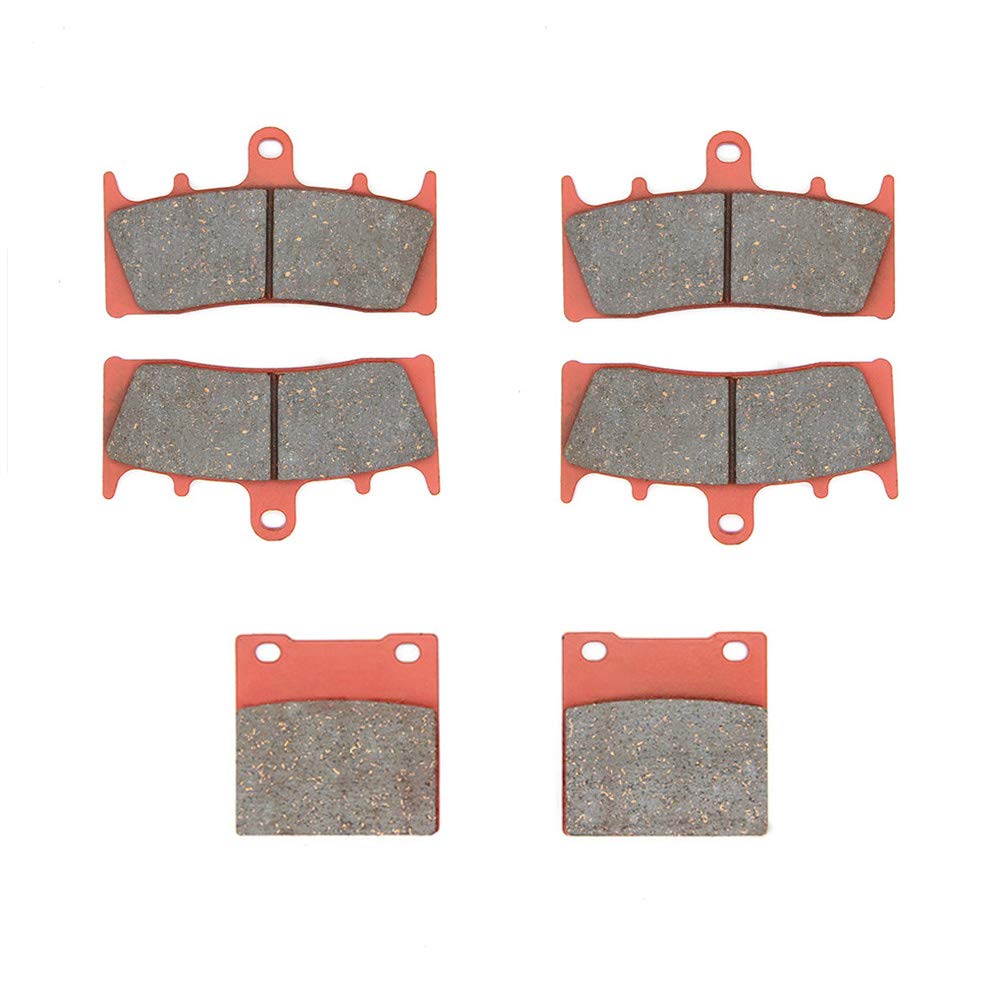 MEXITALOne Set Ceramic Motorbike Brake Pads Front and Rear for Ninja ZX 7R (ZX 750 P) (96-03) ZRX 1100 (ZR 1100 C) (97-00) ZRX 1200 R/S (01-08) ZX12R (ZX 1200 A/B) (00-03)