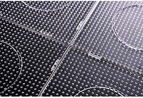 Banchelle Fuse Beads Boards 5Mm, Pegboards Plastic Kits Large Square Clear, 10 Pcs #TOP5