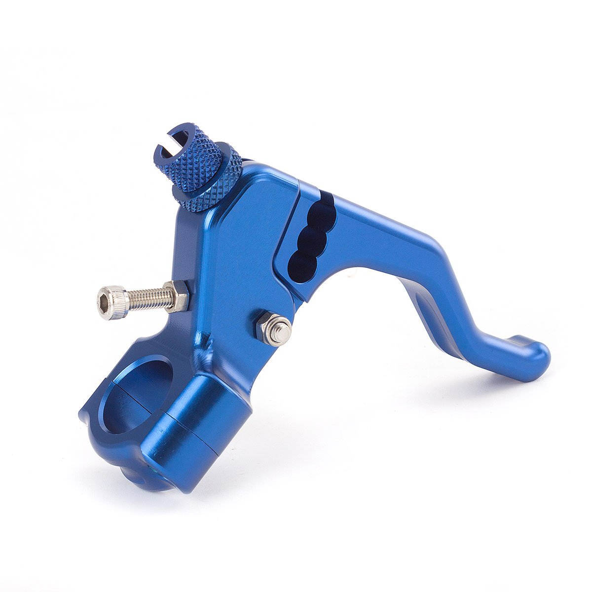 FXCNC Motorcycles Line Easy Stunt Pull Clutch Lever System Fit for Honda Kawasaki Suzuki Yamaha (Stunt Clutch Lever A, Blue)