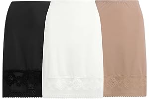 3-Pack Lace Skirt Extender Slip
