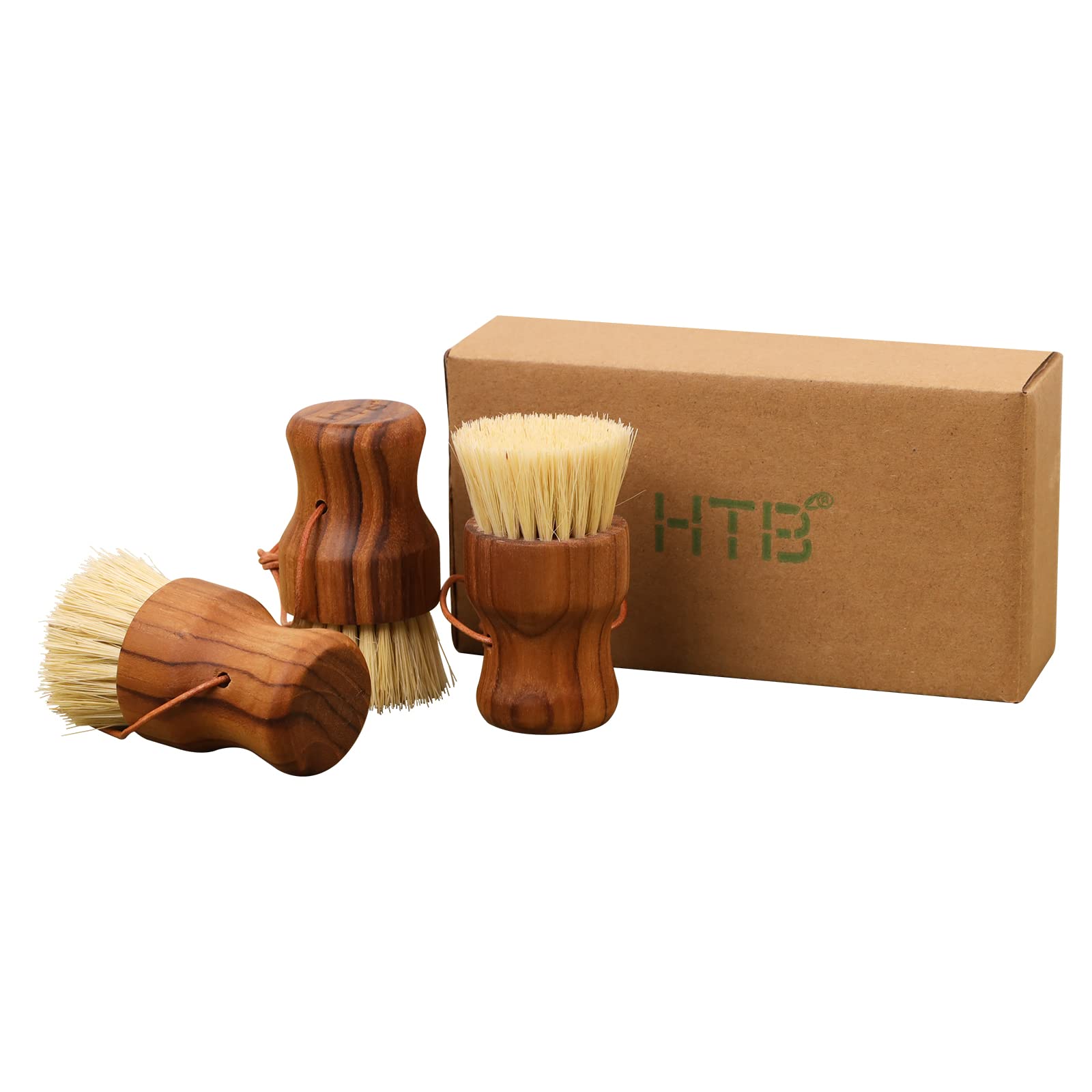 Photo 1 of HTB Teak Wood Dish Scrub Brush 2PCS,FSC-Certified