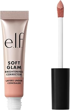 e.l.f. Soft Glam Brightening Corrector, Helps Minimize Dark Circles & Discolouration, Hydrating with a Natural Finish, Vegan & Cruelty-Free, Light Pink