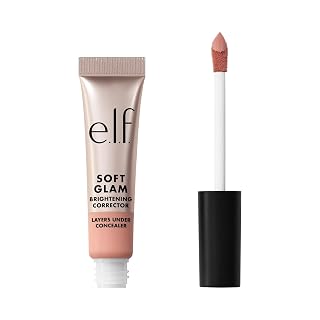 e.l.f. Soft Glam Brightening Corrector, Helps Minimize Dark Circles & Discoloration, Hydrating With A Natural Finish, Vegan & Cruelty-Free, Light Pink - Amazon product rated Grade A