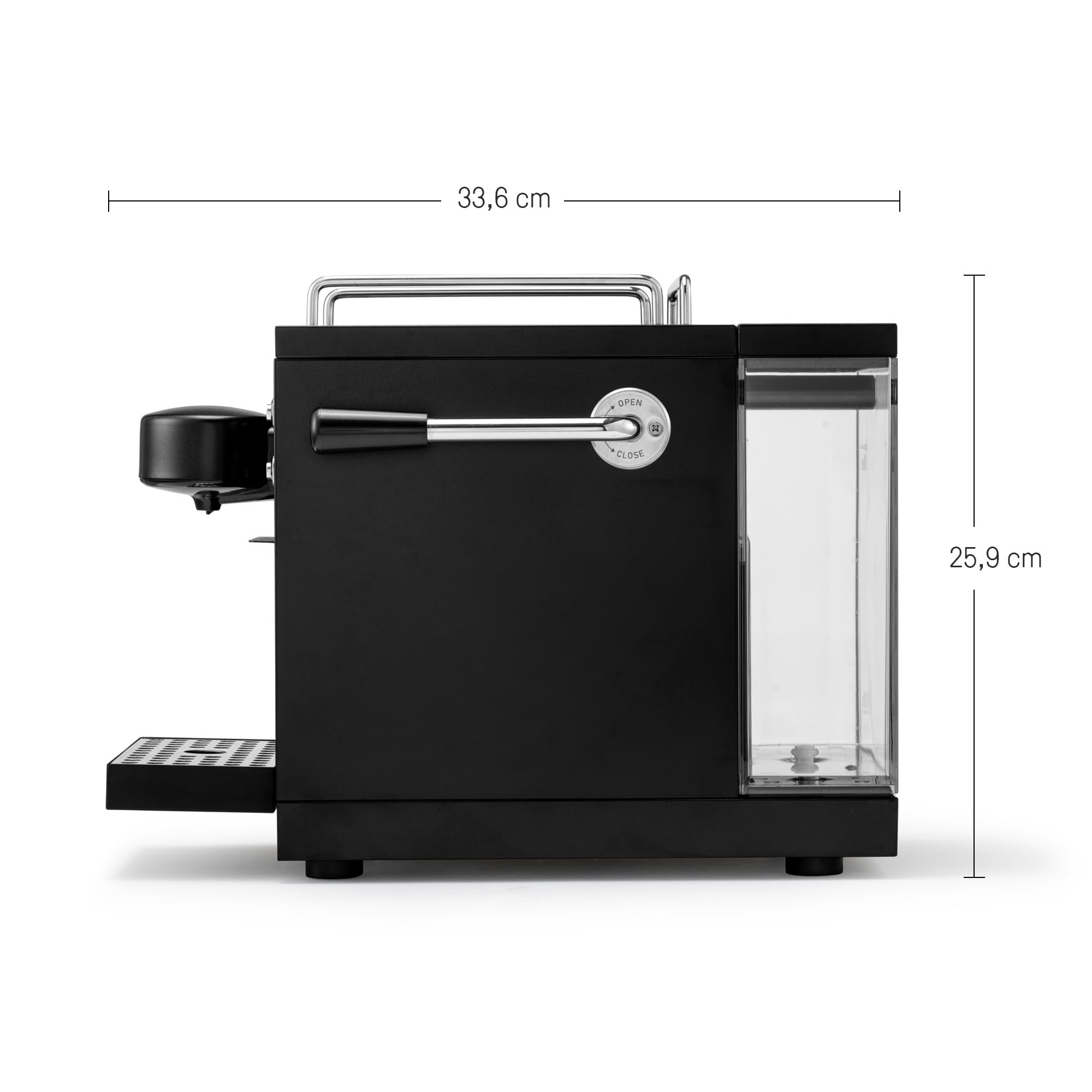 Sjöstrand The Original Máquina de Espresso - compatible con Nespresso, carcasa de acero inoxidable (Acabado Negro Mate)