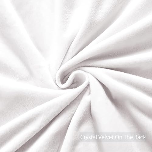 Miniatura 5 de JOYPOINT - Juego de funda de edredón de felpa de pelo largo ultra suave