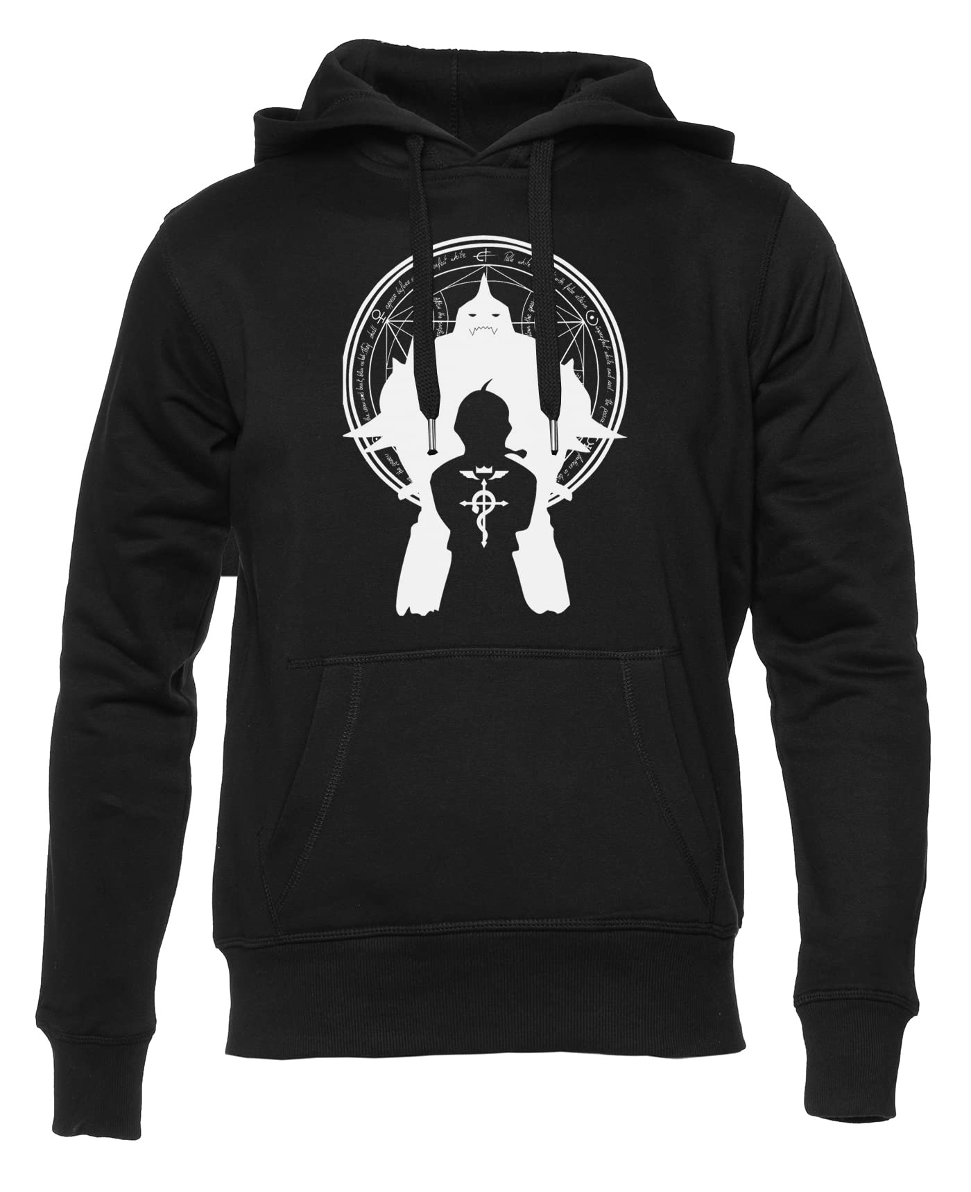 FM Alchemist Felpa con Cappuccio Unisex Uomo Donna Nero Manica Lunga Hoodie Men's Women's Black