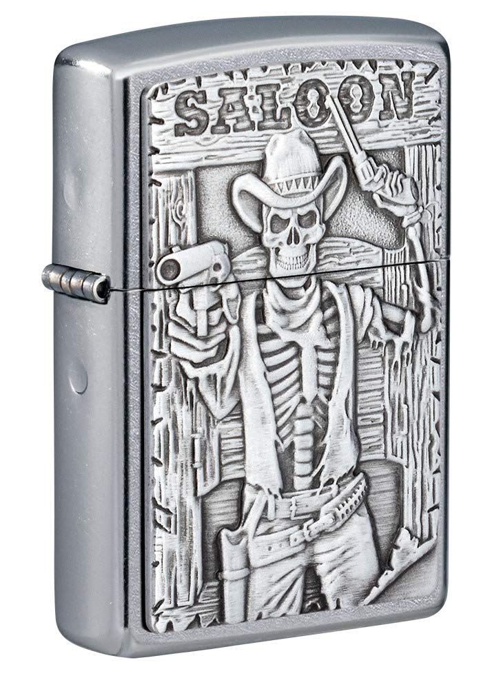 Zippo Pocket Lighter, Brass, Silver, One Size