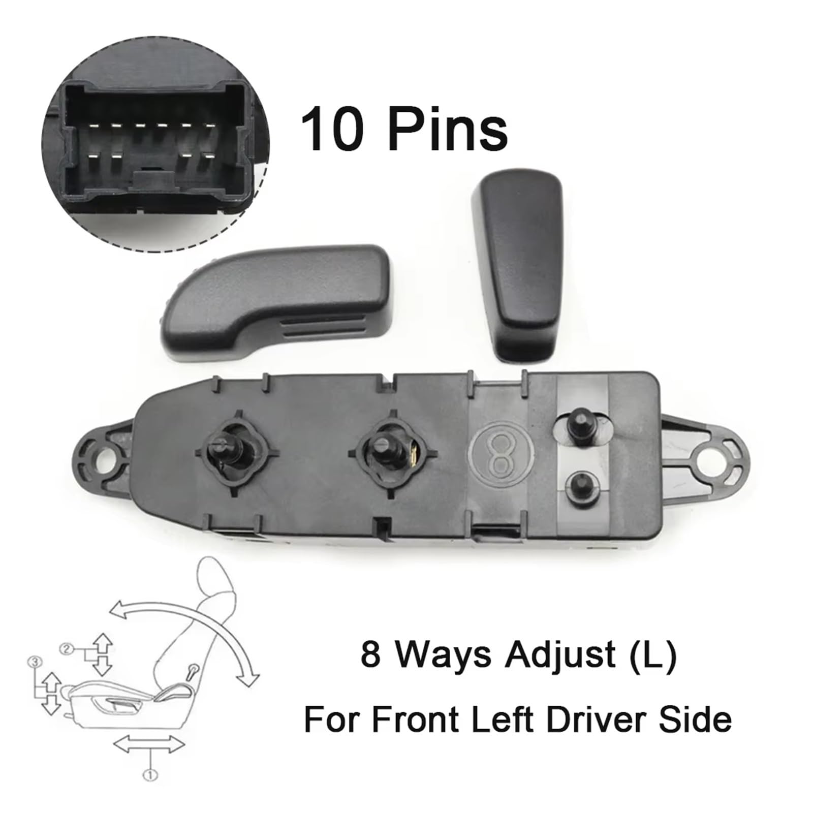 Interruptor ajuste asiento lateral Para Pathfinder Para Titan Para Altima