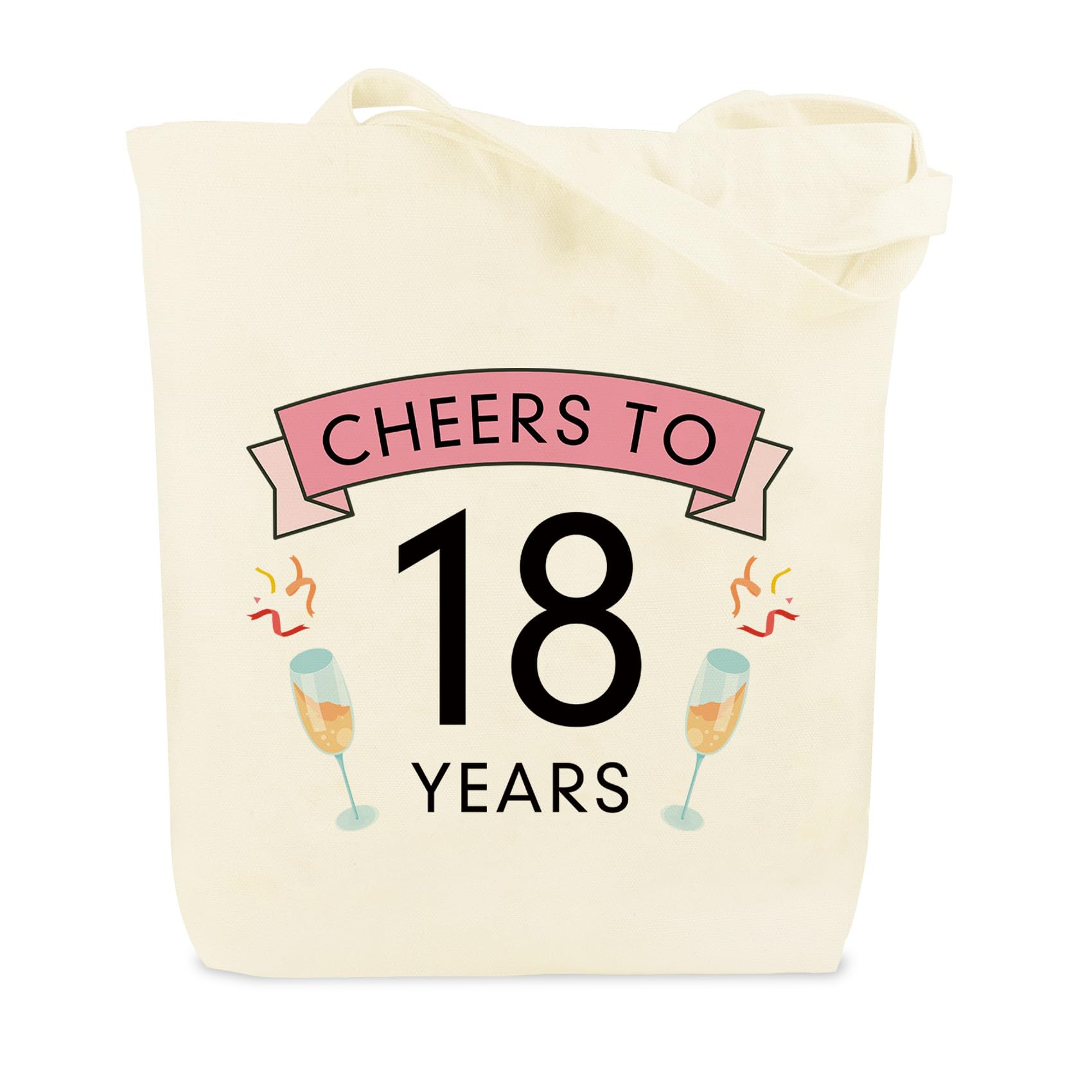 WRNZL 18th Birthday Gifts for Girls Meaningful 18 Year Old Birthday Accessories Decorations Stocking Stuffers Christmas Gifts Ideas Tote Bag for Daughter Granddaughter Sister Best Friend Presents — image 1