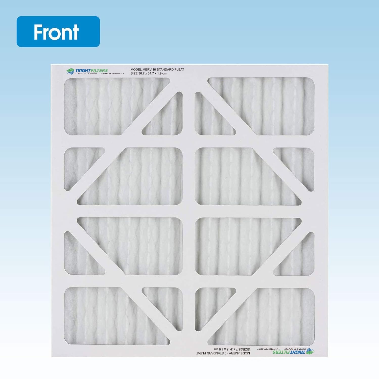 AlorAir Paquete de 5 filtros de aire MERV-10 para PureAiro HEPA Pro/PureAiro HEPA Max Air Scrubber, 14.3 x 13.6 x 0.79