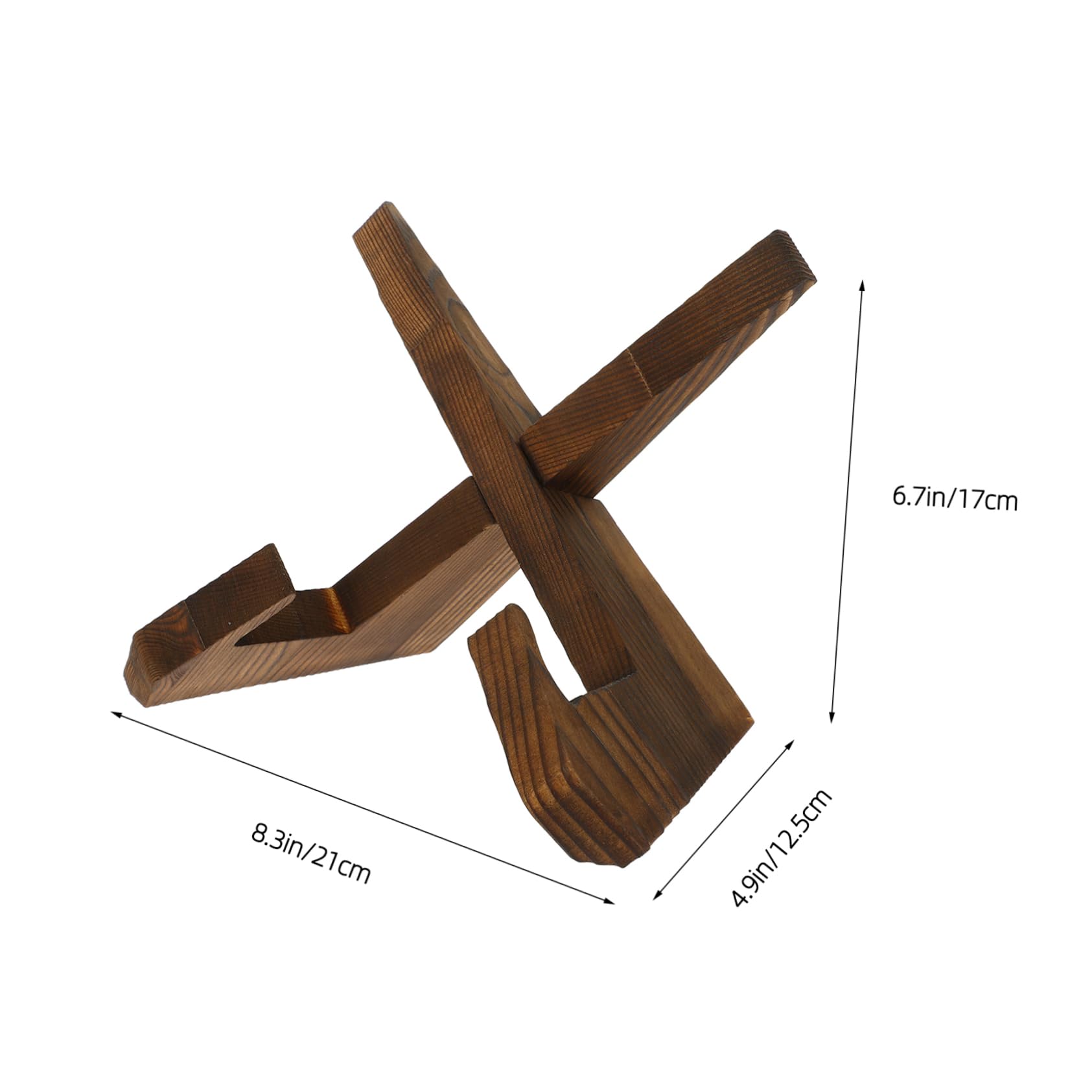 OUNONA Sturdy Wooden Recipe Stand Book Holder Desk Book Rack Smooth Surface Organize Your Files