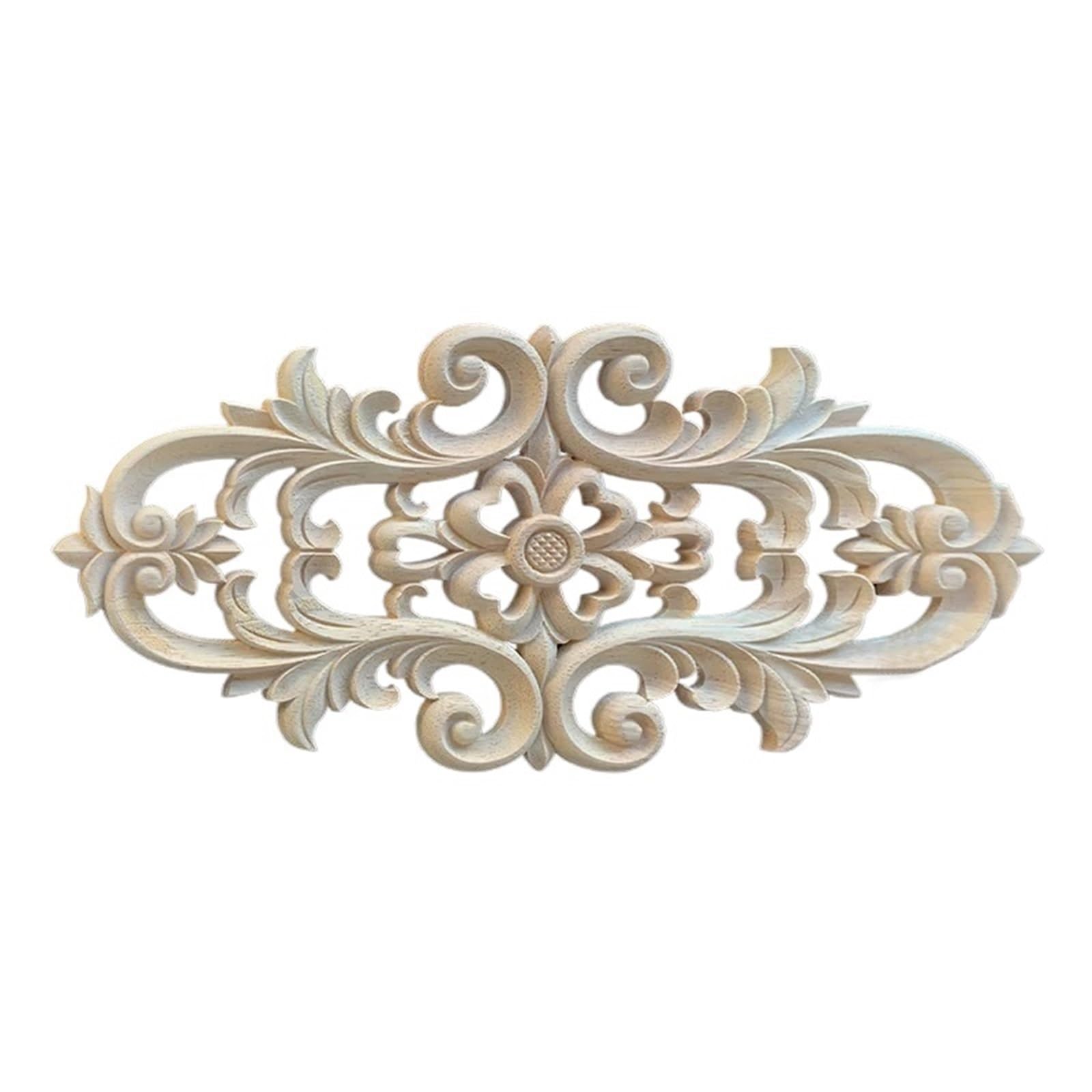 Autocollant d'angle en bois sculpté décoration florale pour relooker une armoire