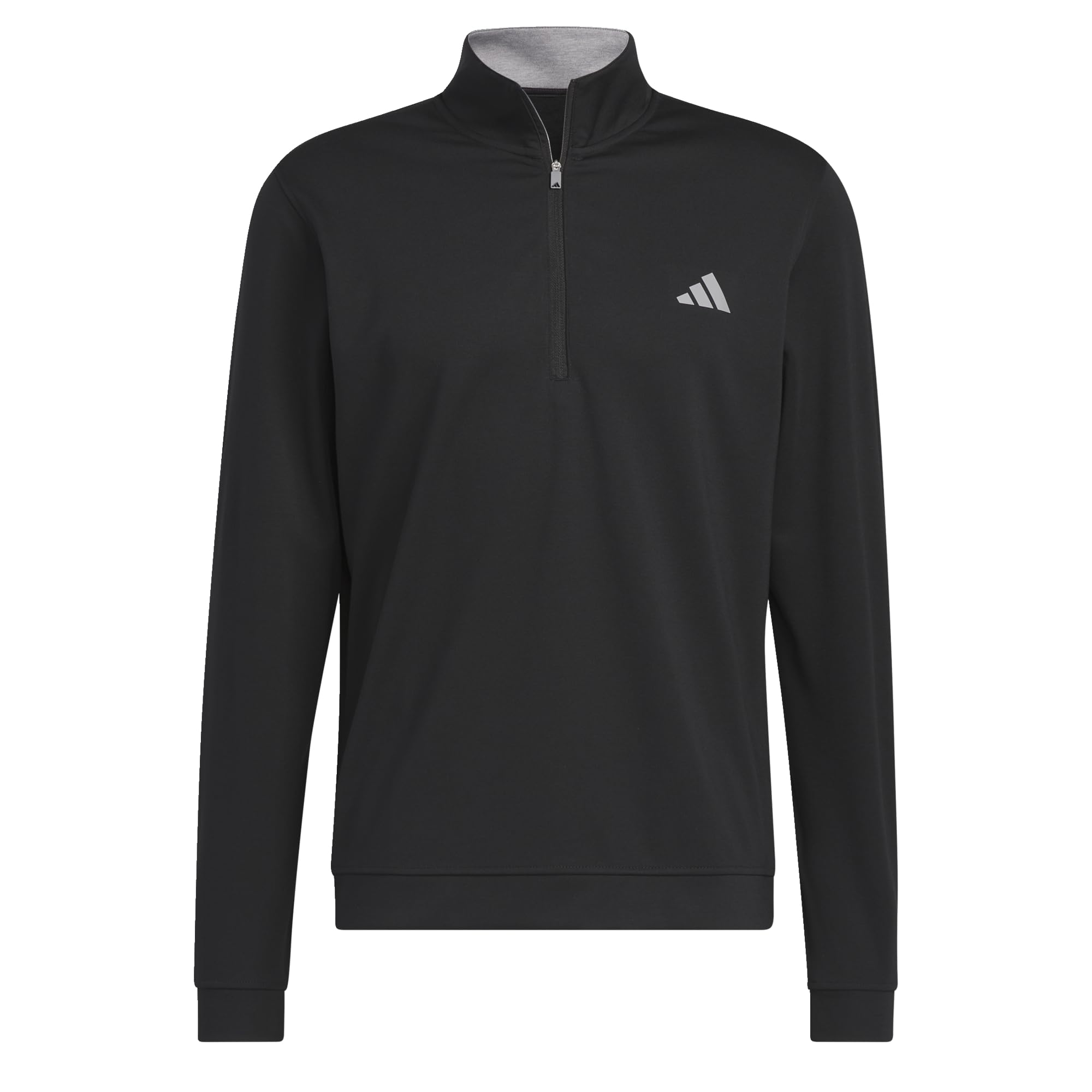 adidas Golf Mens Elevated Quarter Zip Sweater - Black - M