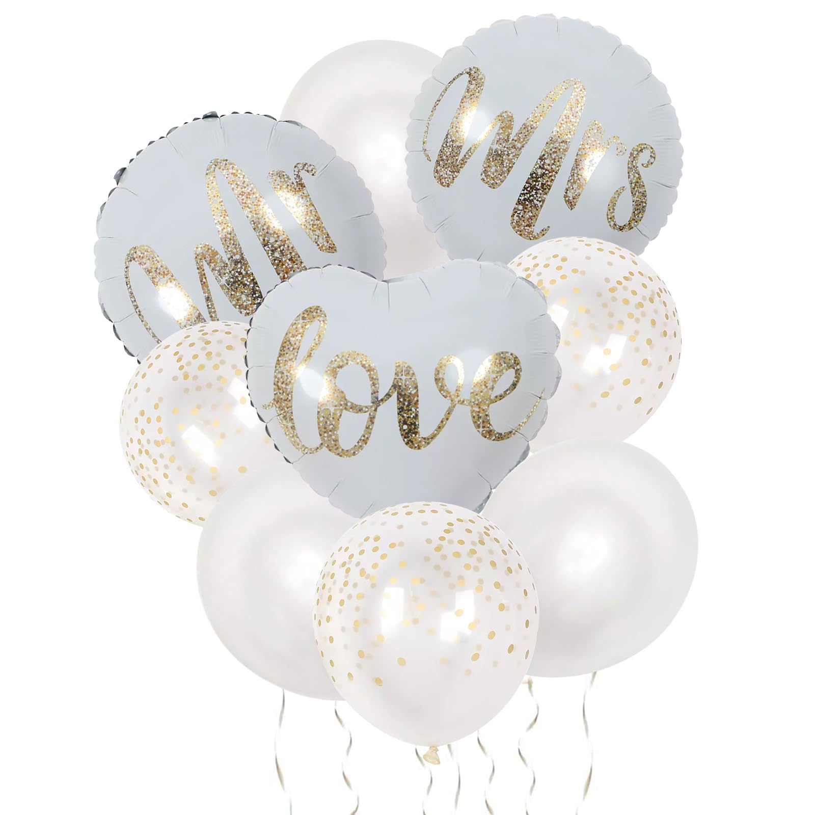 JUSTOTRY Palloncini da 101,6 cm con scritta Mr and Mrs, accessori per