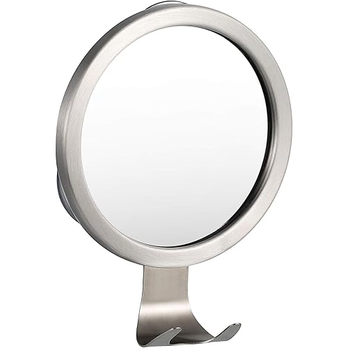 Ettori Shower Mirror Fogless for Shaving with Razor Holder, Powerful Lock Suction Fogless Mirror for Shower