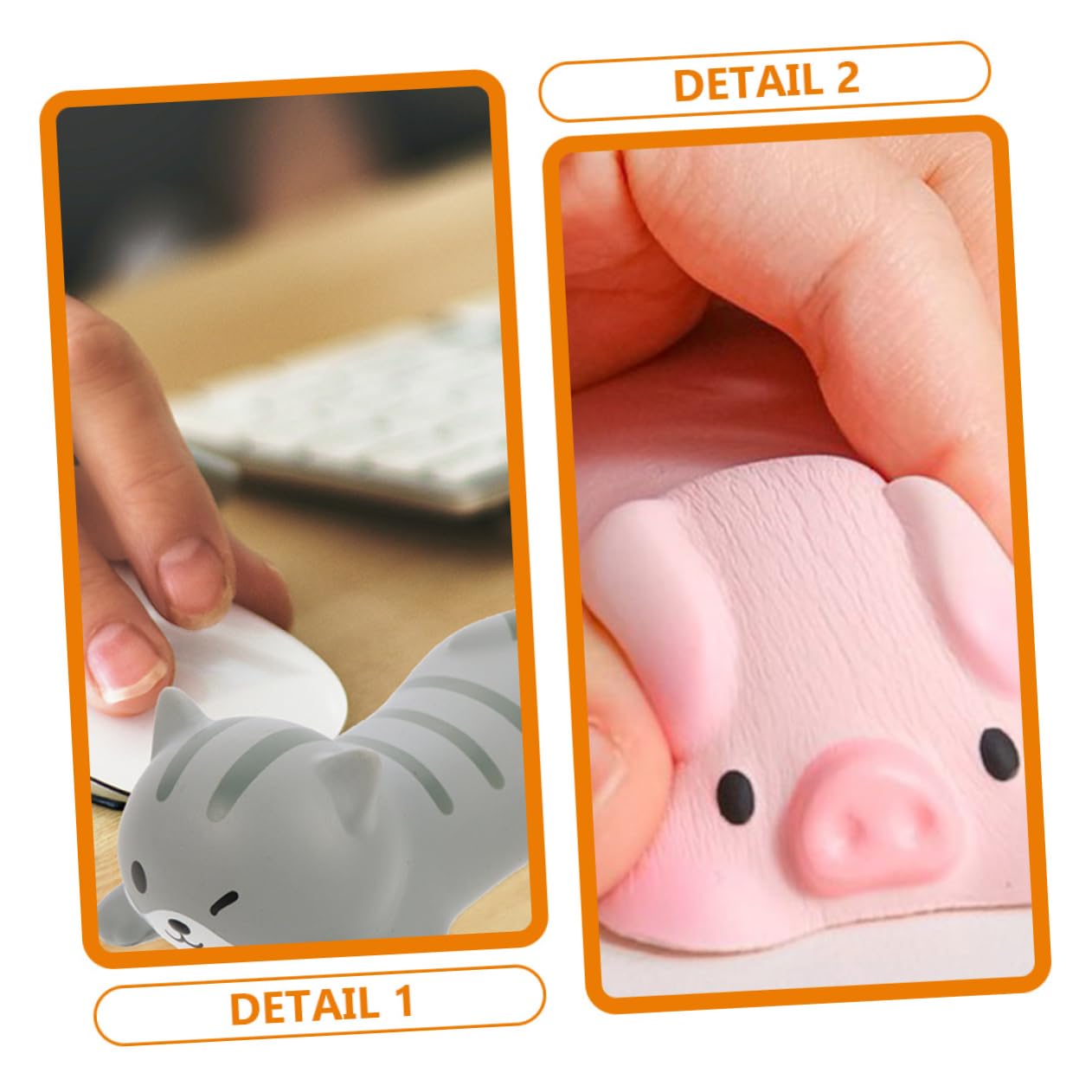 NUOBESTY 5 Ensembles Clavier Support De Repose-main Palmier Repose Poignet Gaming Mouse Pad Repose-poignet Fournitures De Bureau Pour Le Bureau Des Femmes Moulage Par Injection 2 Pièces * 5