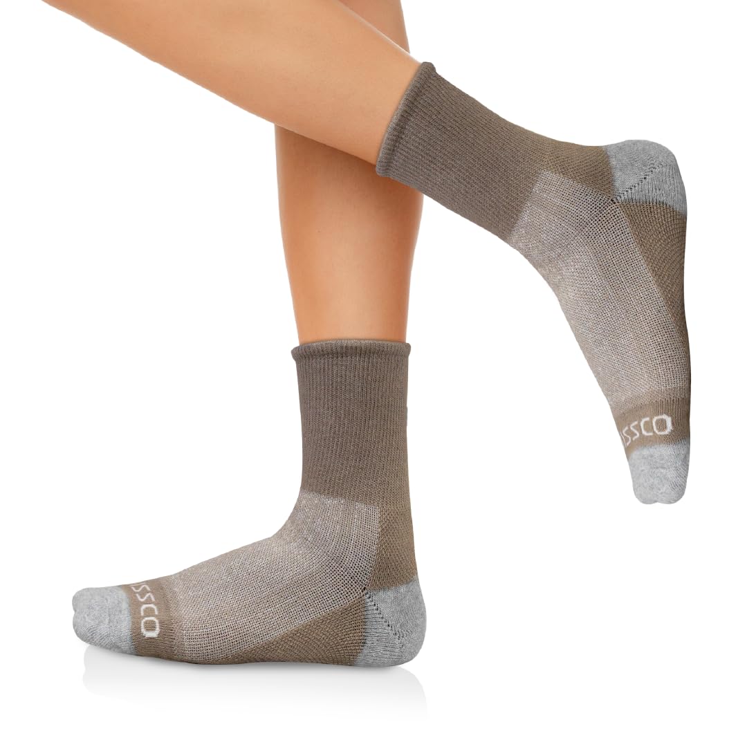 Vissco Diabetic Socks, Comfortable to Minimize Pressure on Legs and Feet, Arthritis Care, Prevent Skin Abrasion, Blisters or Ulcers for Pain Relief- Universal (Grey) -Pack of 1