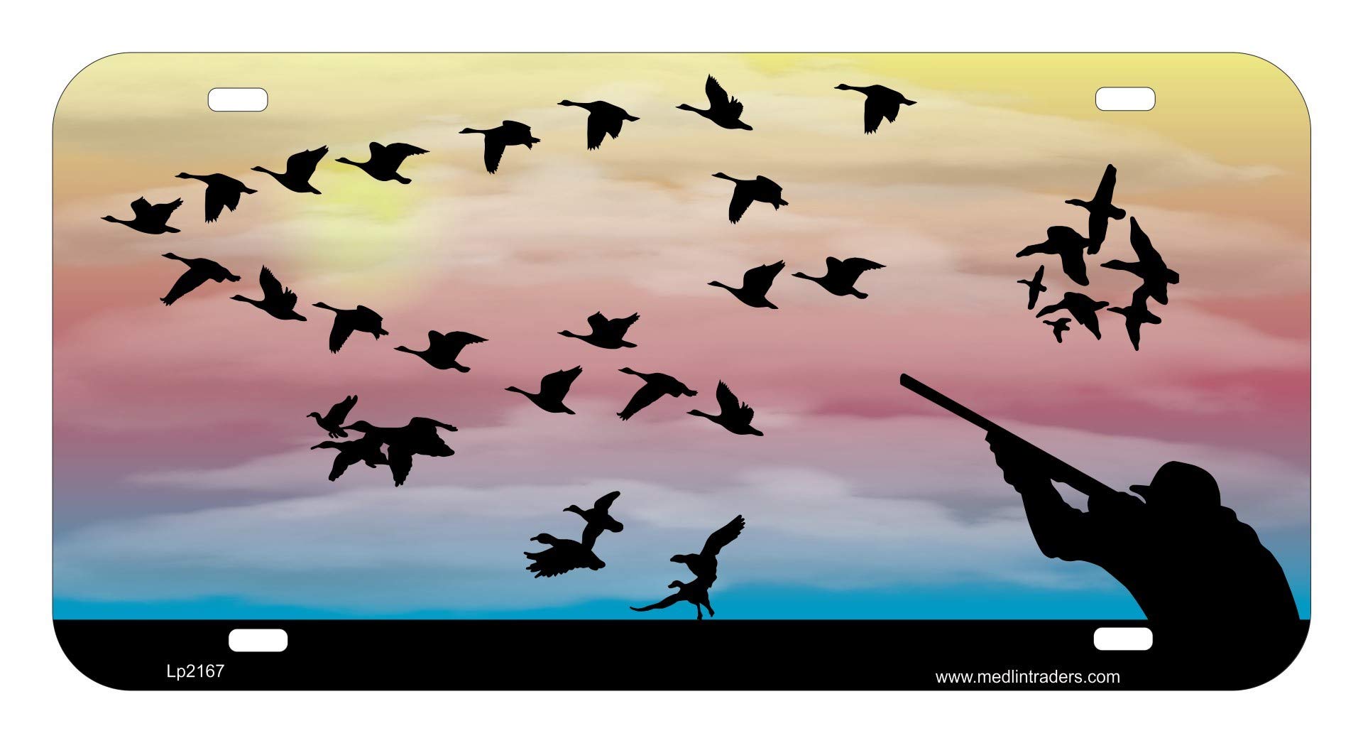 Medlin Traders Goose Hunter Duck Hunter Front License Plate LP2167