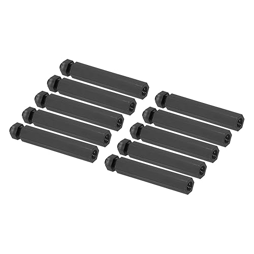 PATIKIL M3 - Juego de 100 tornillos hexagonales de nailon para placas base, cajas de computadoras, placas de circuito, electrónica (1.181 in + 0.197