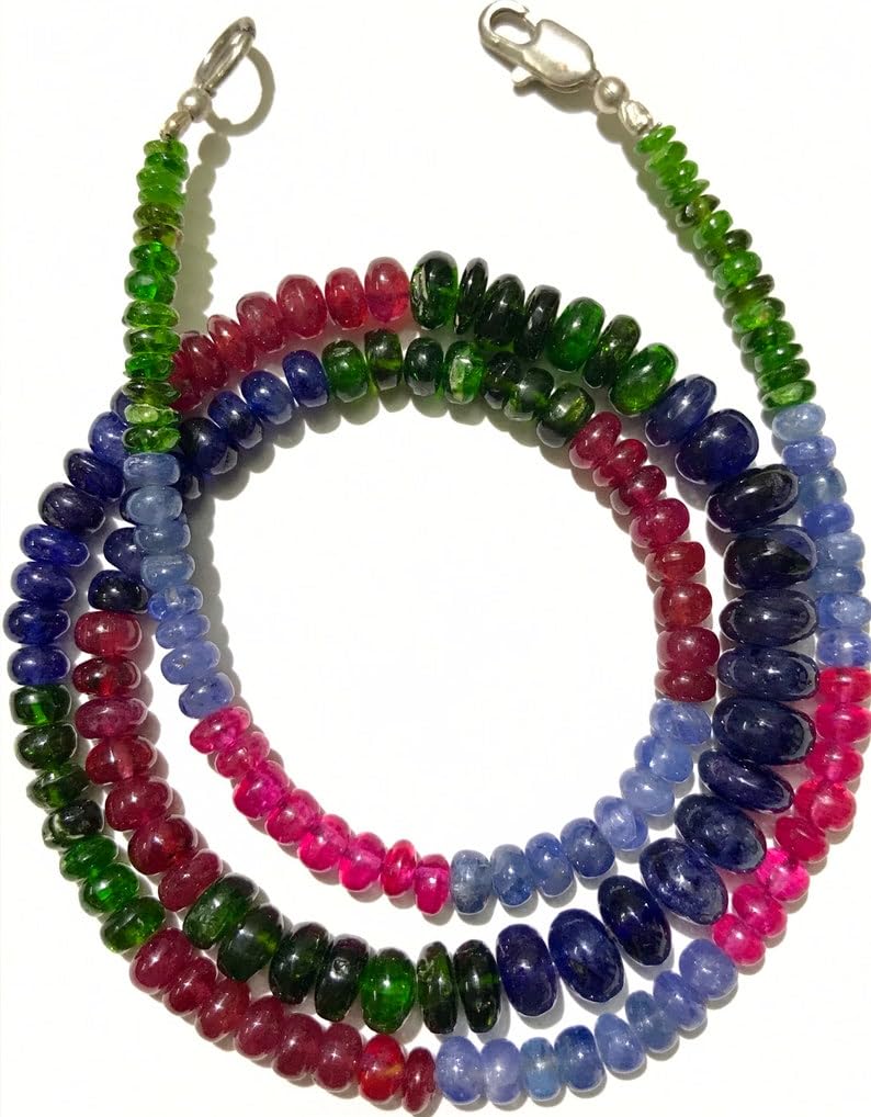 Perles rondelle en pierres naturelles 4x7 mm pour fabrication de bijoux collier bracelet