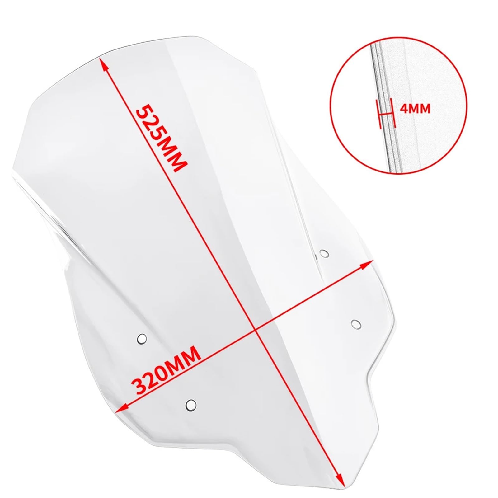Wiatrochron Pasuje do Honda CB500X 2013-2022 | Akcesoria do osłon przeciwwietrznych szyby przedniej(Clear)