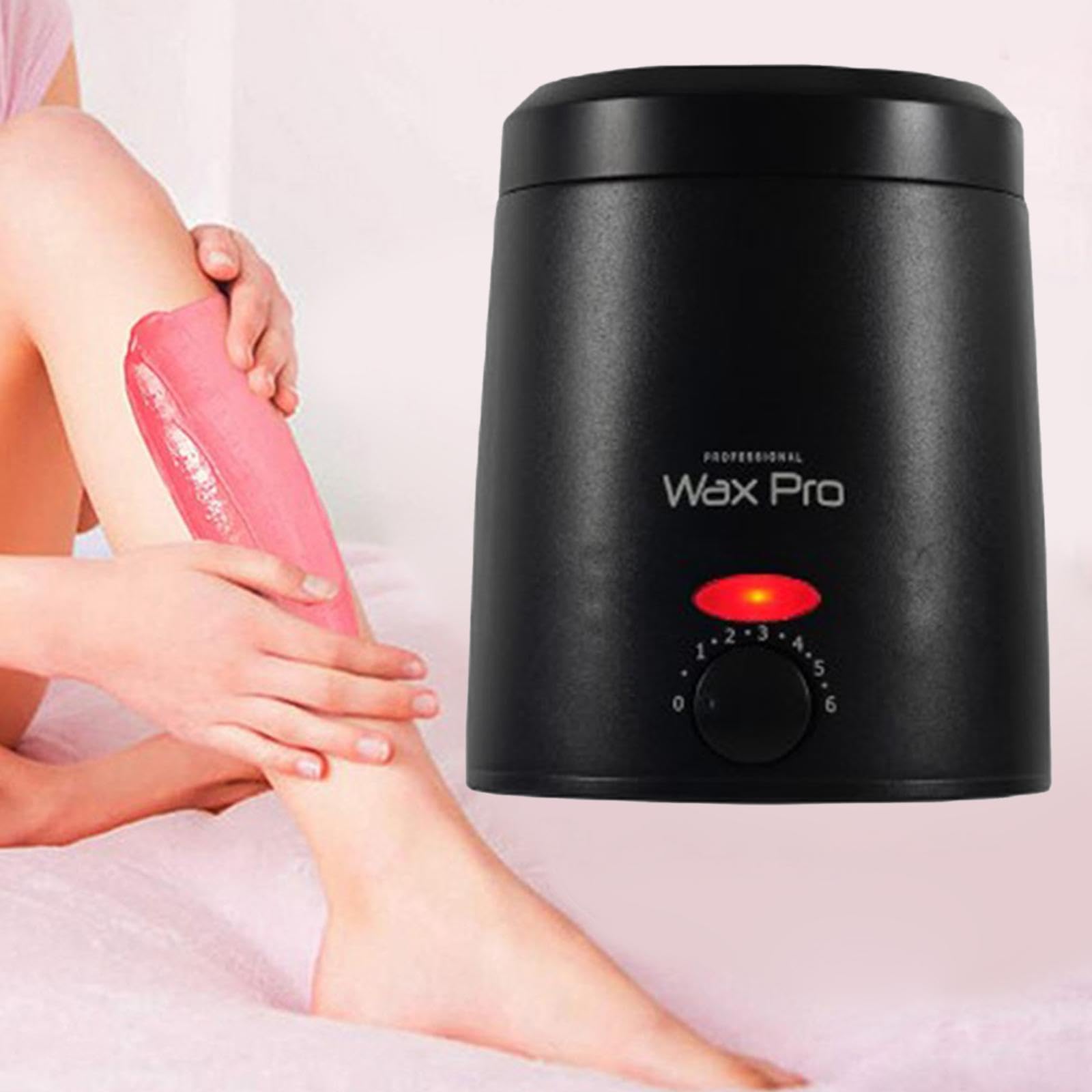 perfk Calentador de cera eléctrico, calentador de cera de 200ml, depilación portátil, calentador de cera caliente, de cera dura para niñas, mujeres y, NEGRO