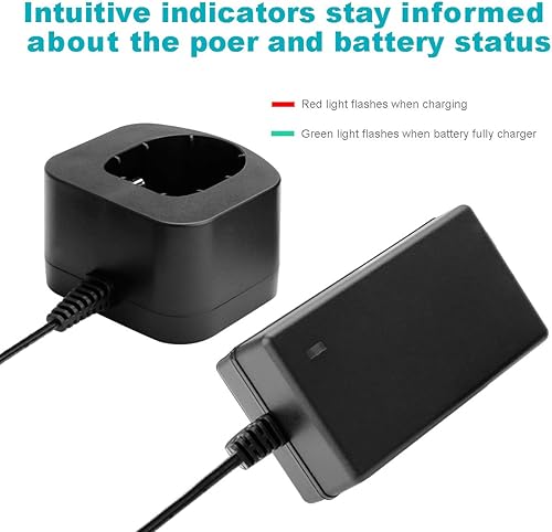 Miniatura 5 de Creabest Cargador Ni-HMNi-CD de 1.2V-18V compatible con batería Ryobi 7.2V 9.6V 12V 14.4V 18V Pod Style (no para batería de iones de litio)