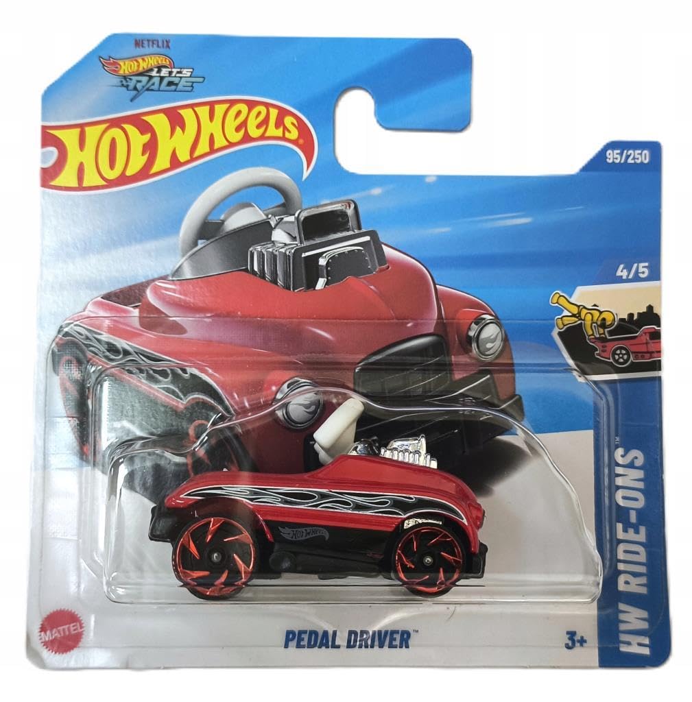 Hot Wheels Pedal Driver, Treasure Hunt Edition, Die-Cast Car WITH PROTECTIVE CASE