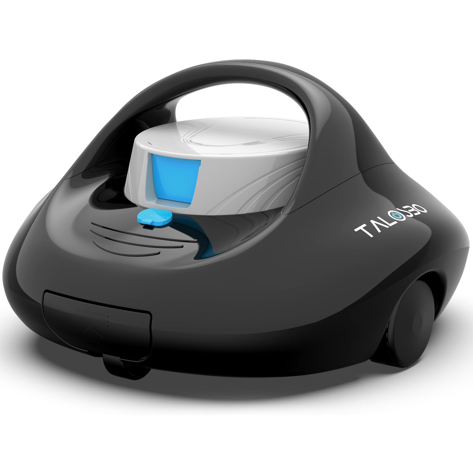 Pleco Se Robot Limpiafondos Piscina, Limpieza Potente de 130 Minutos, Carga Rápida en 2,5 Horas, Motor de Doble Tracción, Ideal para Piscinas de Fondo Plano de hasta 80 m²