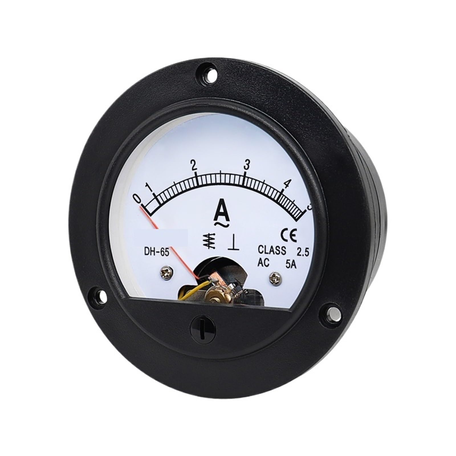 DH-65 SD-65 Amperímetro analógico 1A 2A 3A 5A 10A 15A 20A 30A 50A Medidor de puntero circular Medidor de panel Medidor mecánico de prueba de corriente
