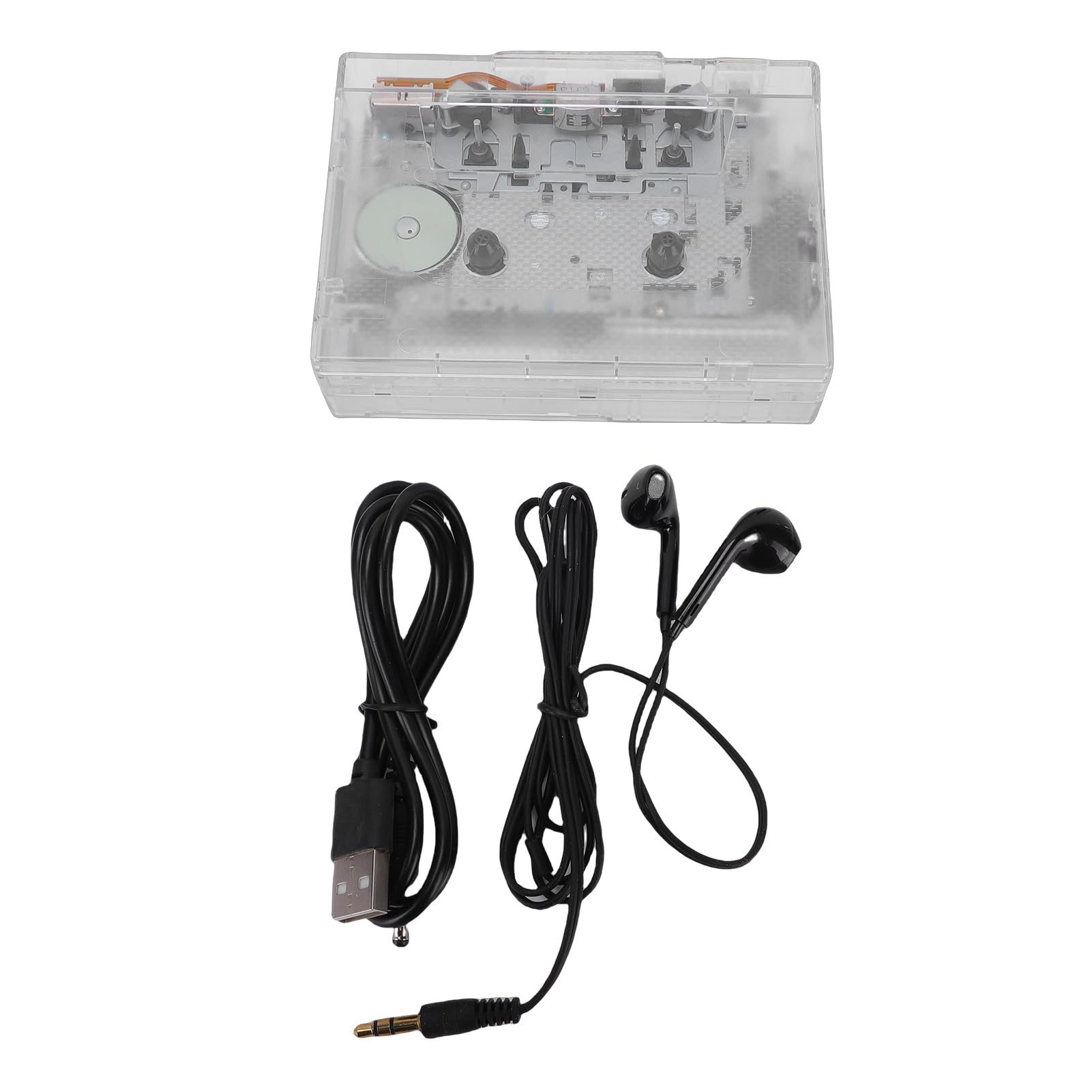 Lettore di Cassette Bluetooth Portatile, Convertitore MP3, unità Flash USB con Uscita AUX da 3,5 Mm e Supporto per Lettore di Schede USB, Ideale per Casa e Parco