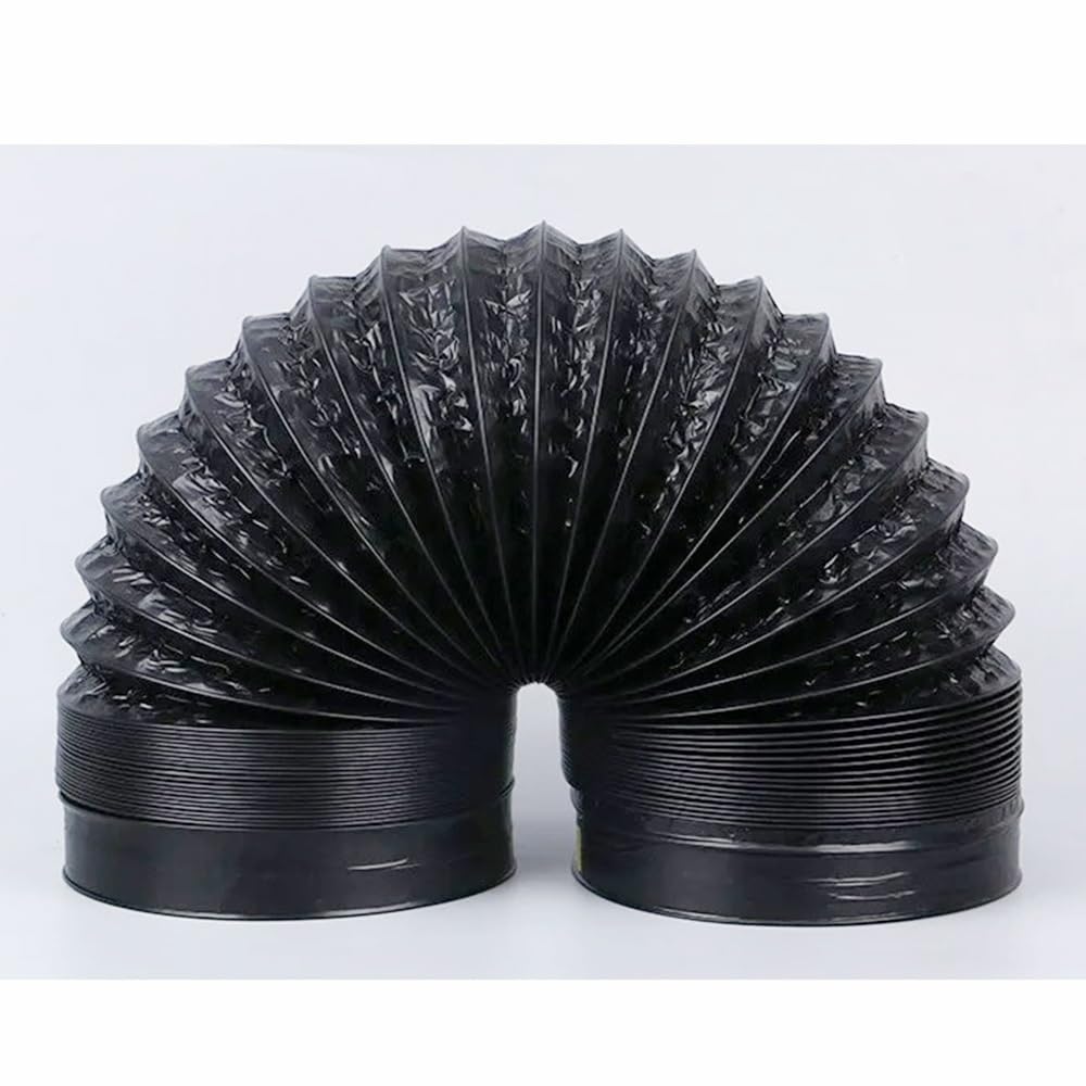 Condotto flessibile in alluminio,tubo di sfiato dell'asciugatrice Tubo nero | Sostituzione dell'estensione del condotto del condizionatore d'aria portatile for aspiratore(120mmx2m)