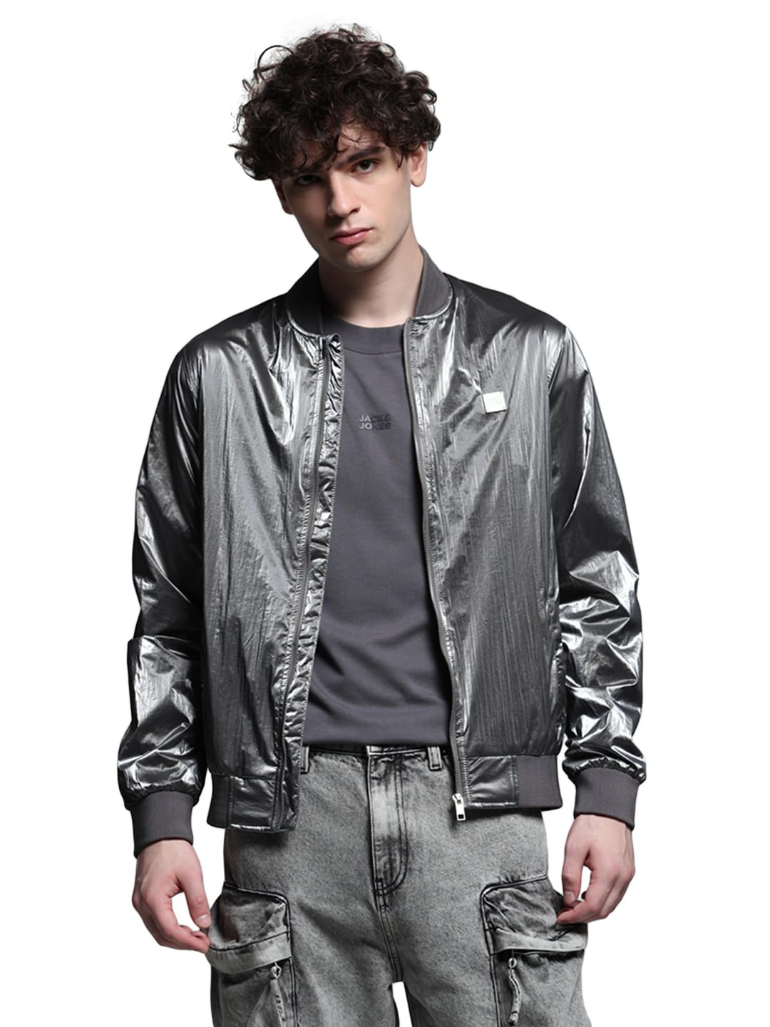 jack & jones Men's Polyester Standard Length A-Line Coat-picture-24