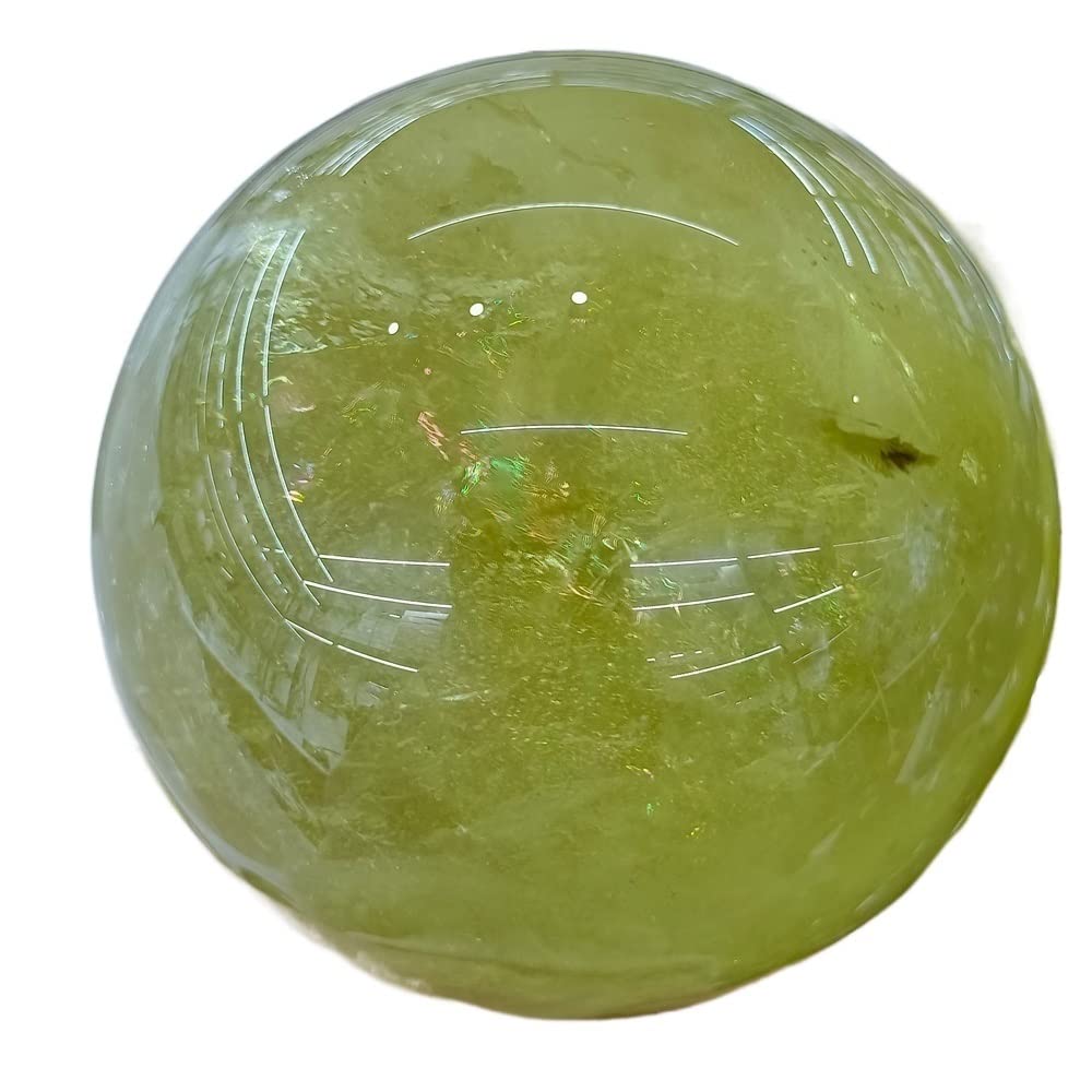 Kolekcje domowe Naturalna żółta kryształowa kula ręcznie polerowana ruda dom biuro dekoracja rzemiosło prezent bogactwo artykuły wyposażenia (rozmiar: 1300-1400g)