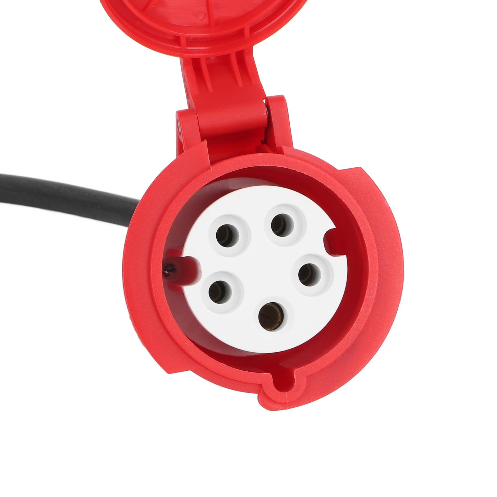 Adaptateur CEE à 5 Broches 32A Femelle à 16a mâle de Courant élevé de Courant d'alimentation imperméable pour la Construction de Camping en Plein air Jardin ABS Durable ABS