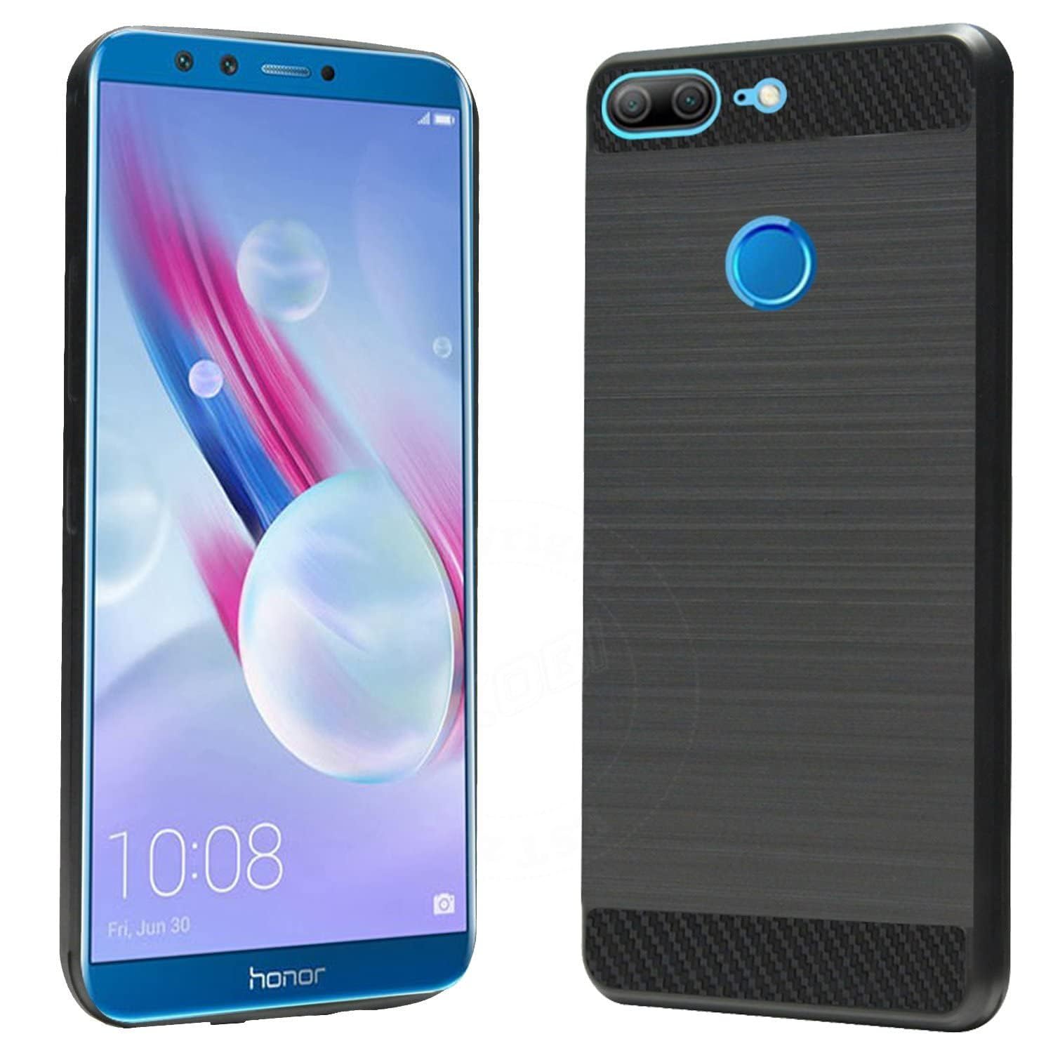 Amazon Brand – Solimo Back Cover Case for Honor 9N | Compatible for Honor 9N Back Cover | 360 Degree Protection | Soft and Flexible (TPU | Matte Black)