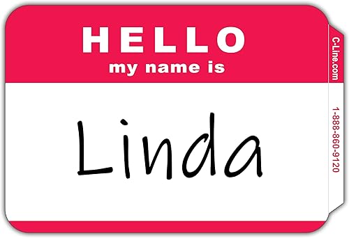 Miniatura 10 de C-Line - Insignias para nombre sensibles a la presión adhesivas