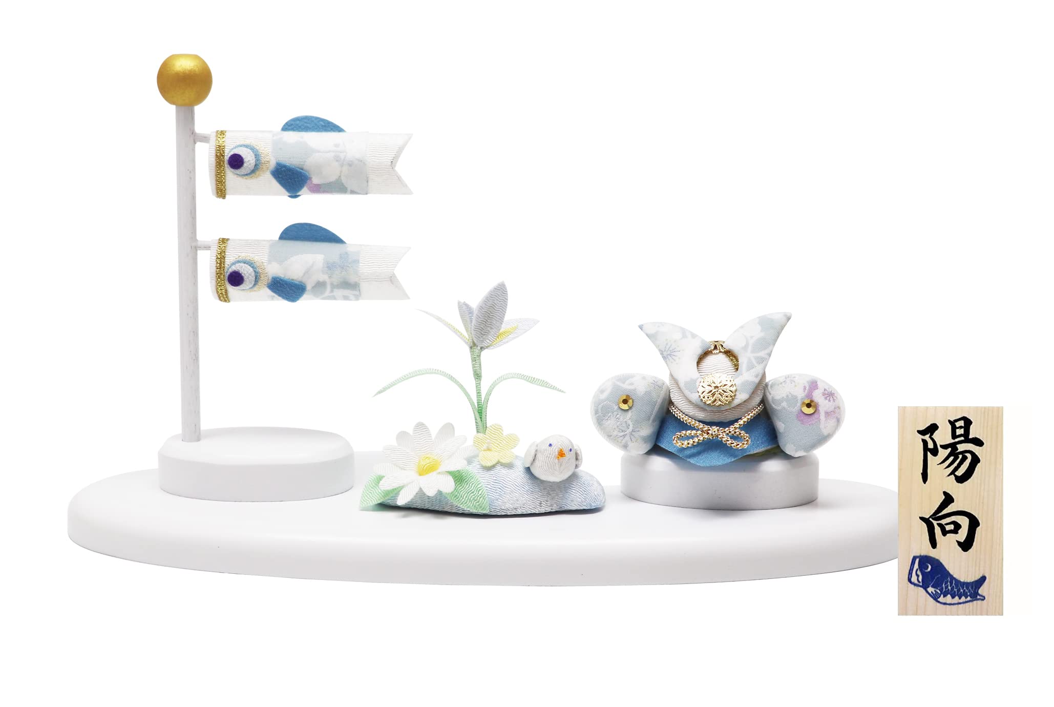 Osaka Choseido May Doll, Compact, Mini, Width 11.0 inches (28 cm), Crepe, Customized, Wooden Card Included (Separately) Torusa Helmet, Koinobori : Toys & Games