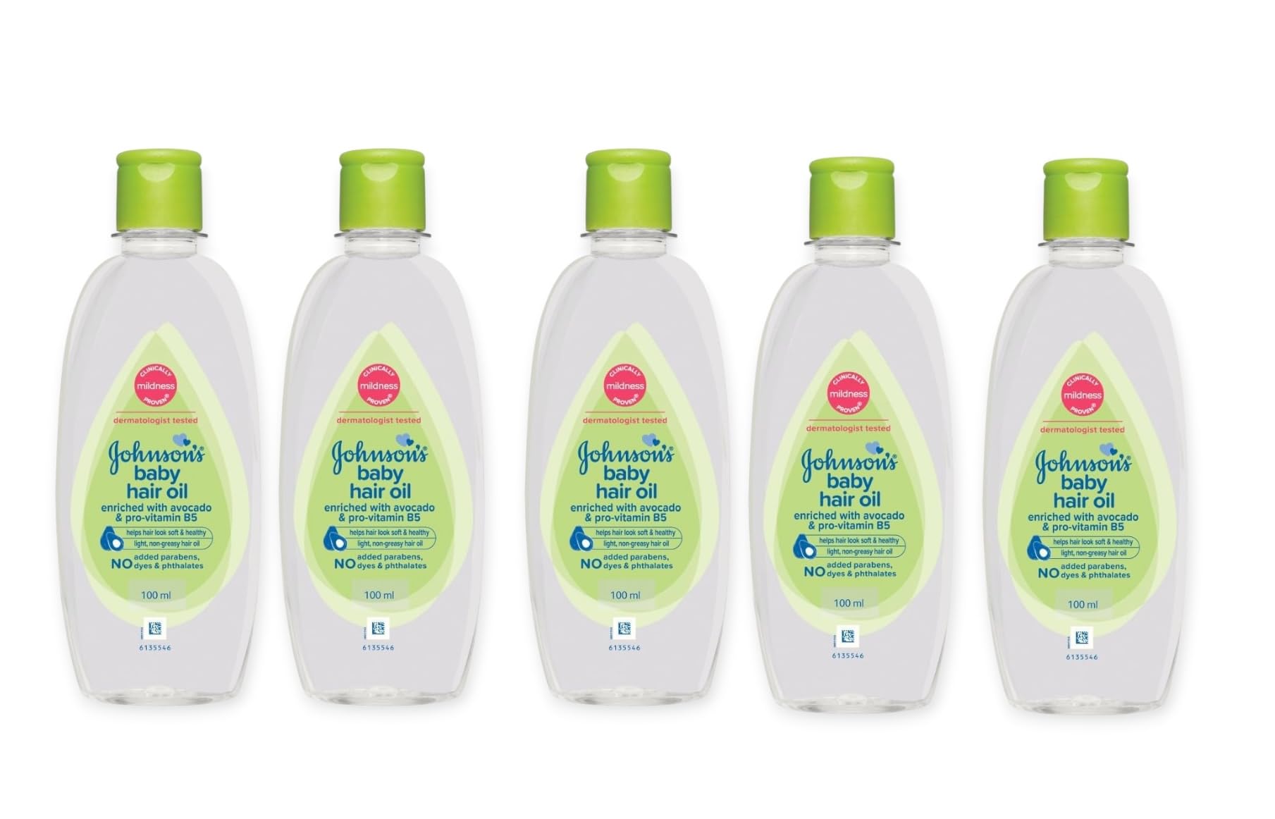 Johnson's Baby Hair Oil (100ml) Pack of 5-image-24