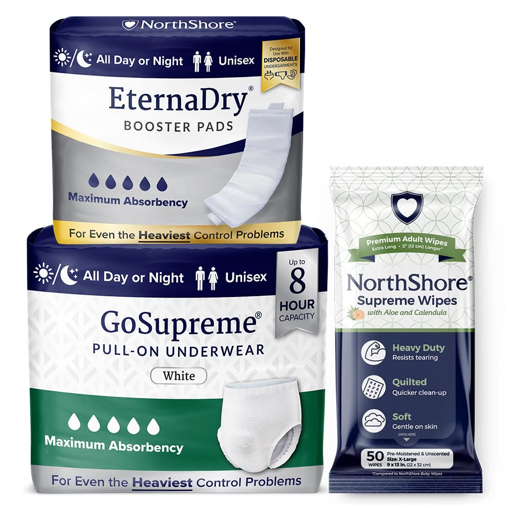 Amazon.com: NorthShore GoSupreme Underwear, Medium with Booster
